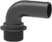 90° Hosetail with Male Thread