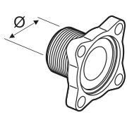 Male Thread Flange For Valve Series 473 - 473000.150