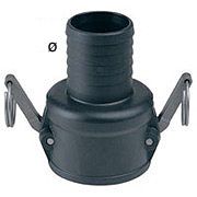 Female Cam Coupler with Hosetail