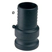 Male Cam Coupler with Hosetail